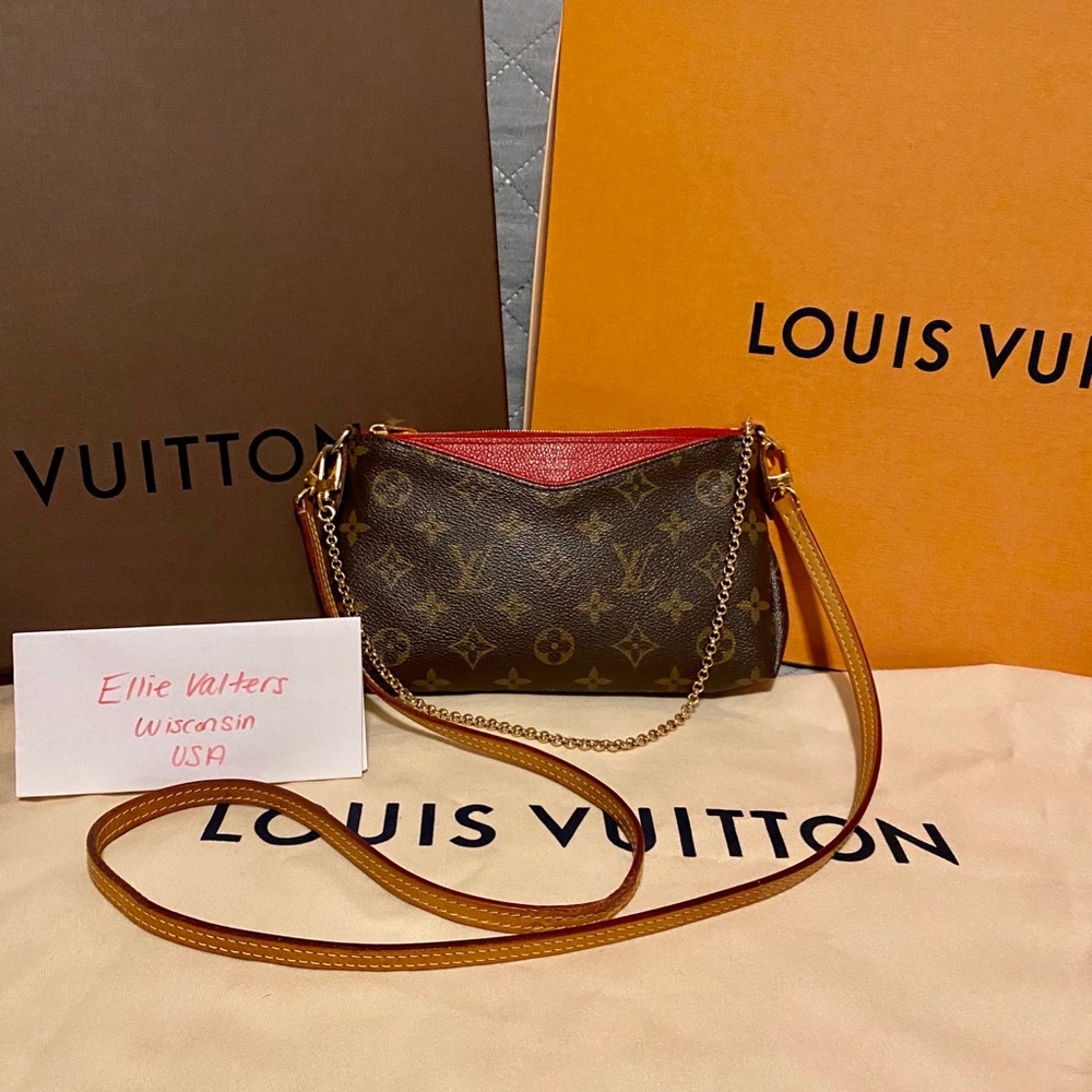 Authentic Louis Vuitton Pallas clutch/ crossbody